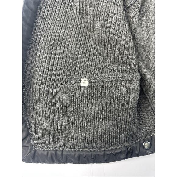 Men's Gray Cardigan Sweater Vest - Picture 7 of 9